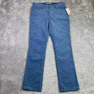 Southern Proper Pants Men’s 30X30.5 Blue Slim Straight Micro Corduroy Preppy